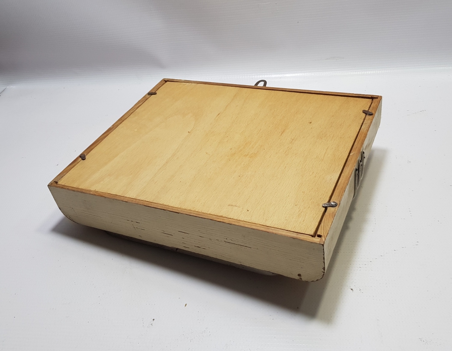 1930LARDAN ÇEKOSLAVAK YAPIMI EL BOYAMA CAM ALTI DUVAR SAATİ