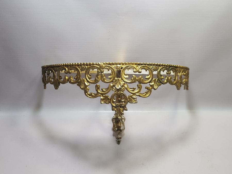 KABARTMA İŞÇİLİKLİ ANTİKA PİRİNÇ AYNA ALTLIĞI