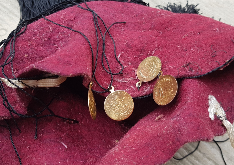 OSMANLI DÖNEMİ ÇOK NADİR İPEK İBRİŞİMLİ VAN YÖRESİ GELİN BAŞLIĞI