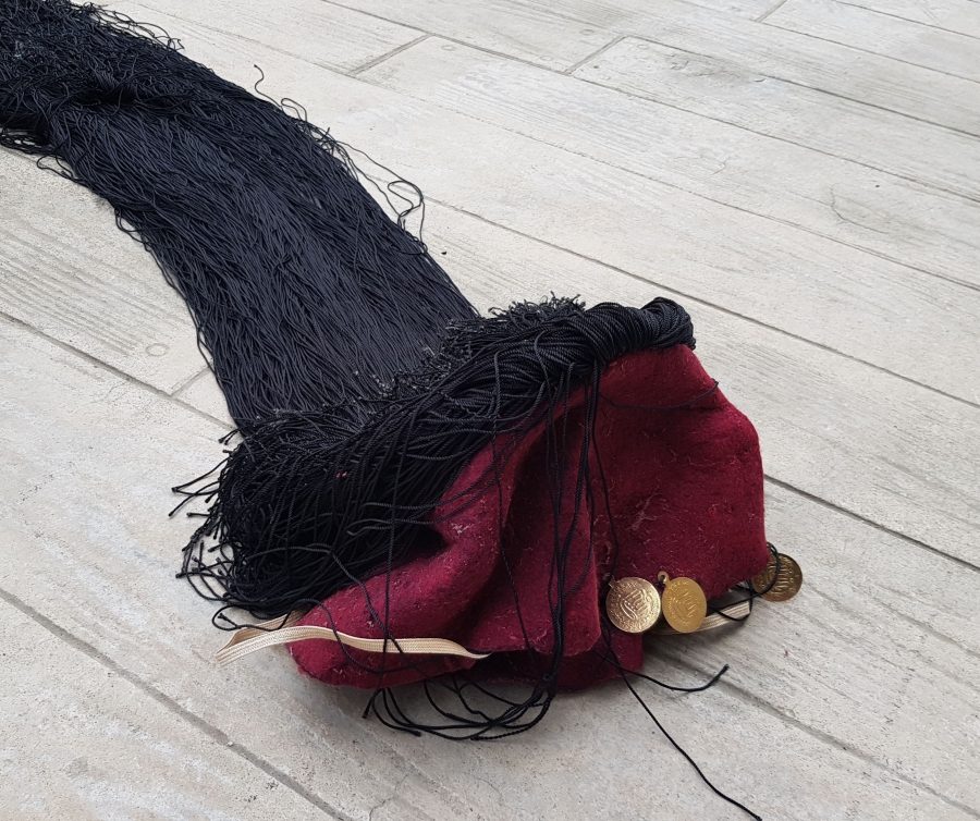 OSMANLI DÖNEMİ ÇOK NADİR İPEK İBRİŞİMLİ VAN YÖRESİ GELİN BAŞLIĞI