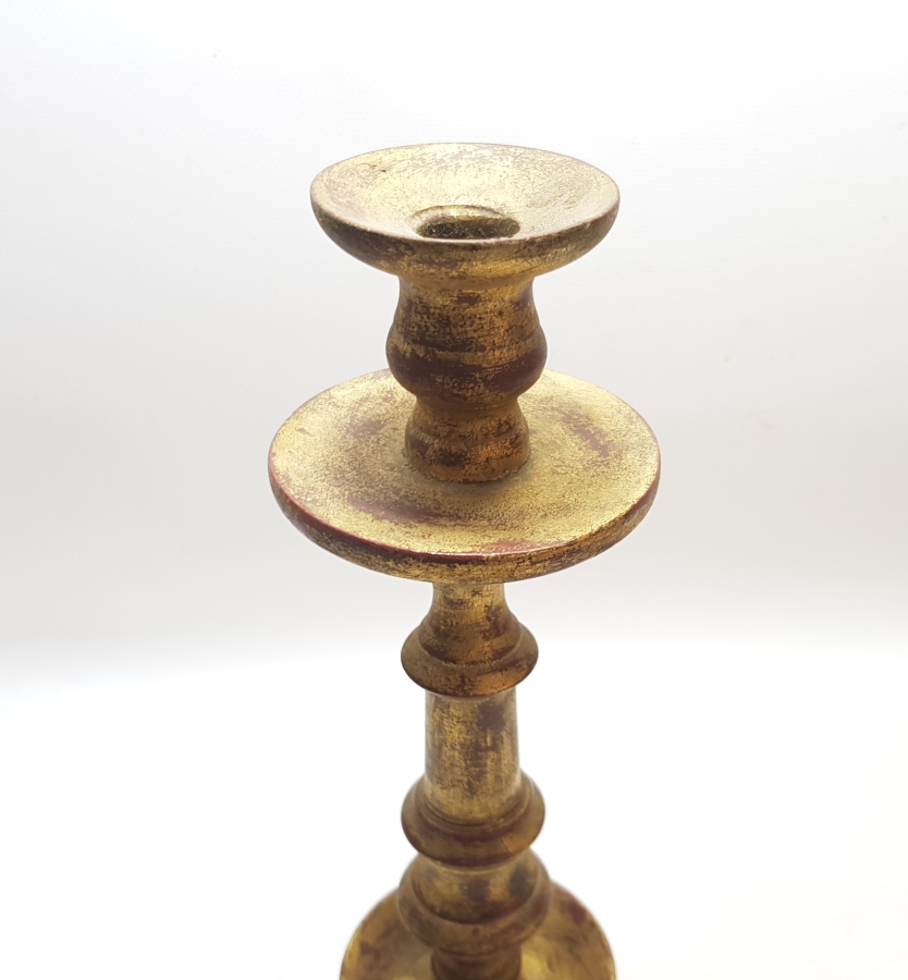 AHŞAP ÜZERİ ALTIN VARAKLI OSMANLI DÖNEMİ TEKKE İŞİ HAVAN ŞAMDAN