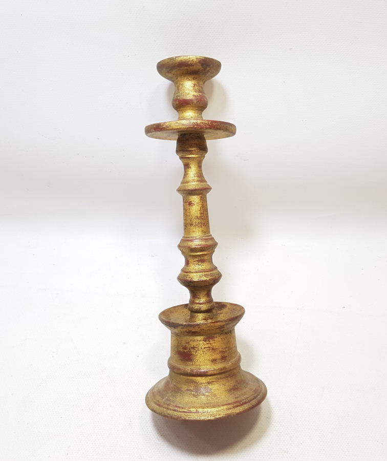 AHŞAP ÜZERİ ALTIN VARAKLI OSMANLI DÖNEMİ TEKKE İŞİ HAVAN ŞAMDAN