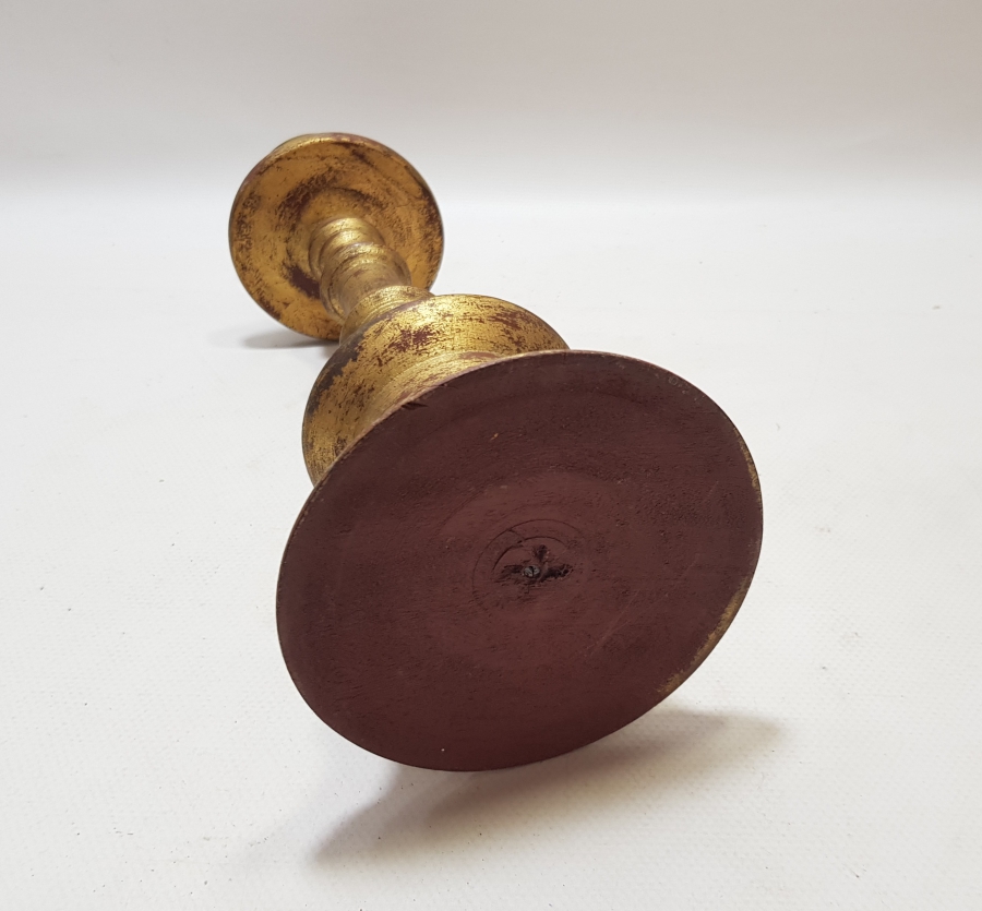 AHŞAP ÜZERİ ALTIN VARAKLI OSMANLI DÖNEMİ TEKKE İŞİ HAVAN ŞAMDAN