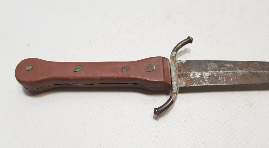 OSMANLI DÖNEMİ BALÇAKLI BURSA İŞİ NADİR KABADAYI BIÇAĞI - BİTİRİM SALLAMASI