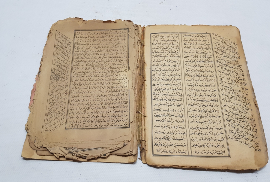 OSMANLI DÖNEMİ TAŞ BASKI MEVLİD KİTABI