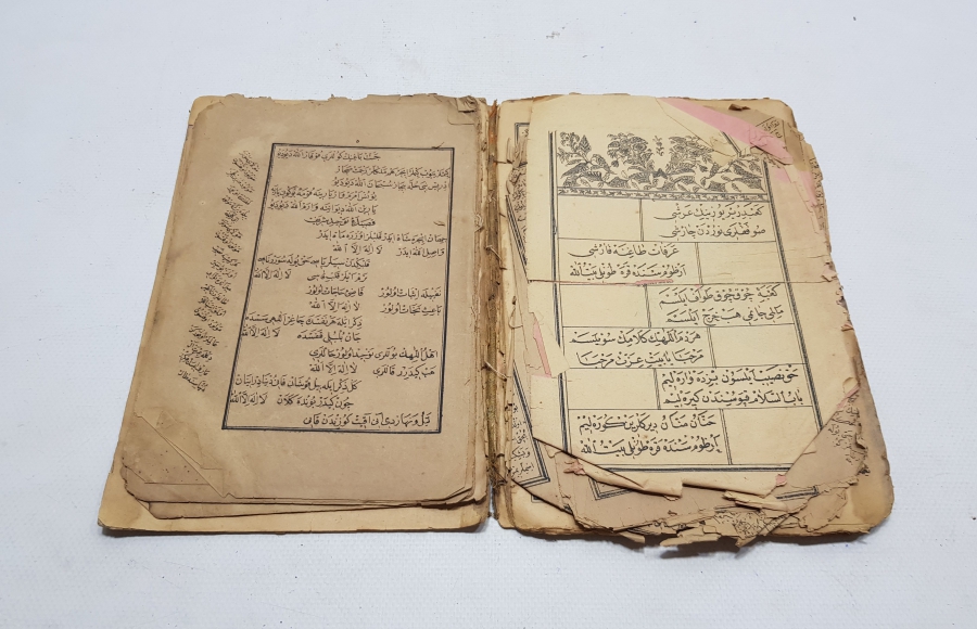 OSMANLI DÖNEMİ TAŞ BASKI MEVLİD KİTABI