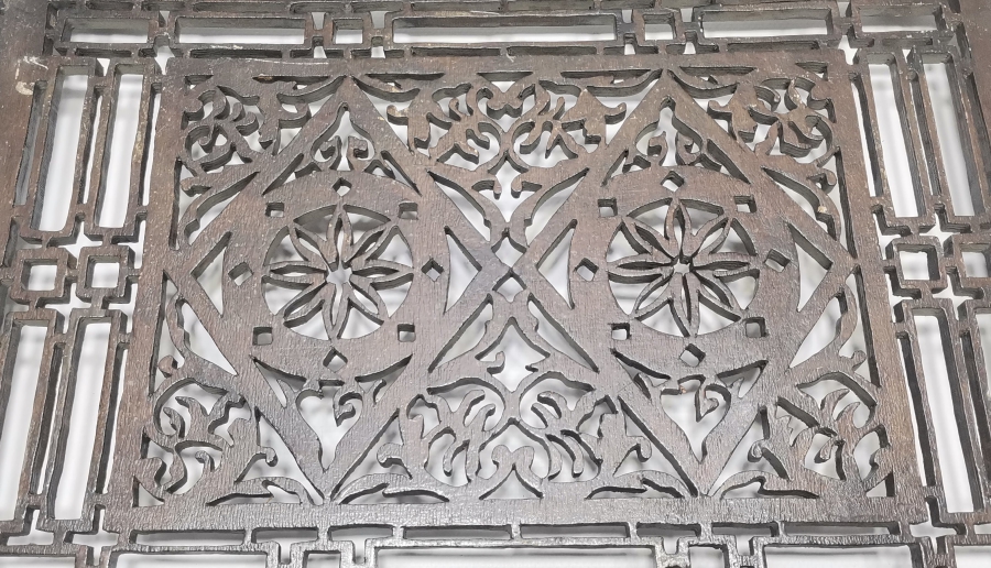 OSMANLI DÖNEMİ TESTERE İŞÇİLİKLİ EL YAPIMI ÇOK NADİR KAHVE TEPSİSİ