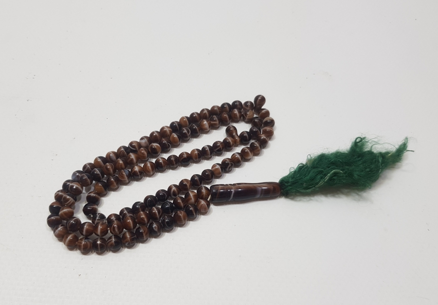 ORİJİNAL PÜSKÜLÜYLE OSMANLI DÖNEMİ BEYKOZ NAMAZ TESPİHİ