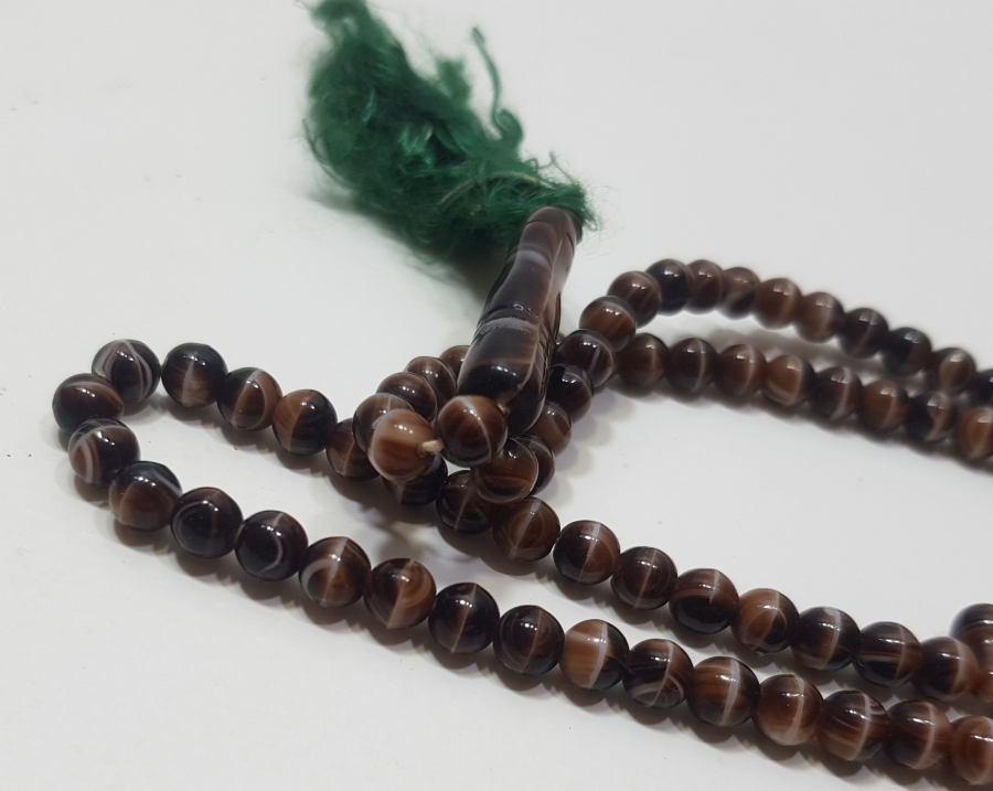 ORİJİNAL PÜSKÜLÜYLE OSMANLI DÖNEMİ BEYKOZ NAMAZ TESPİHİ