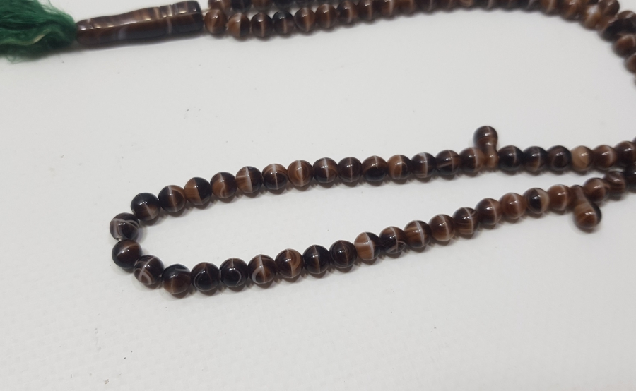 ORİJİNAL PÜSKÜLÜYLE OSMANLI DÖNEMİ BEYKOZ NAMAZ TESPİHİ