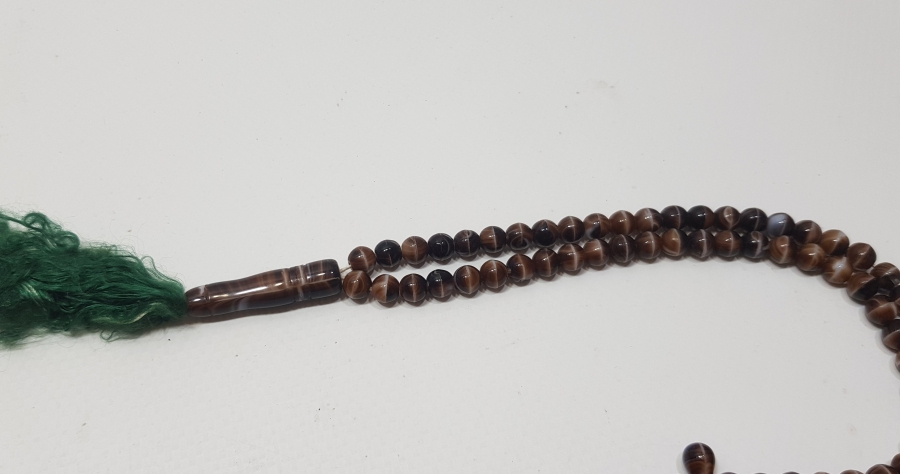 ORİJİNAL PÜSKÜLÜYLE OSMANLI DÖNEMİ BEYKOZ NAMAZ TESPİHİ