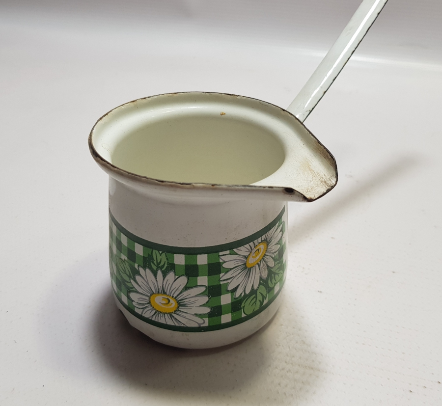 YERLİ YAPIM ANTİKA EMAYE CEZVE