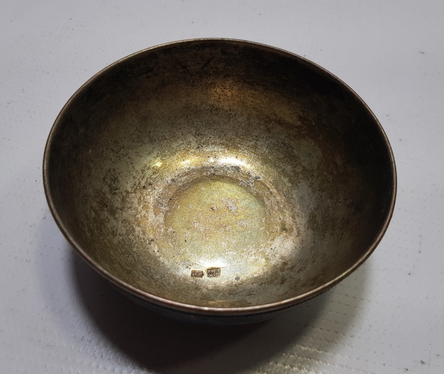 ANTİKA DAMGALI GÜMÜŞ KAPLAMA BERBER SABUNLUĞU