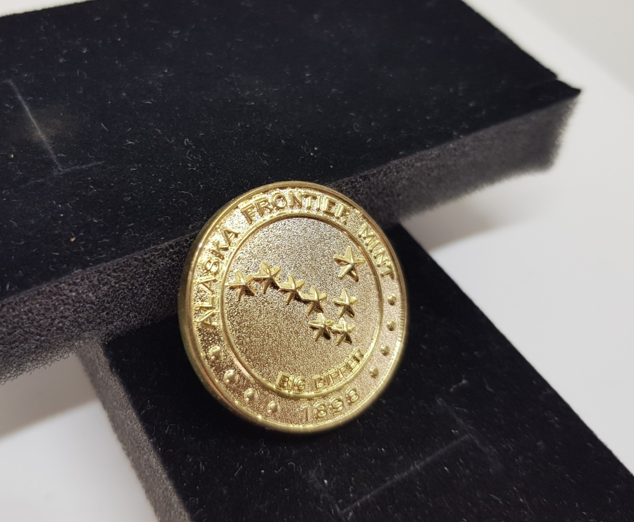 ALTIN KAPLAMA ANTİKA ALASKA JETON