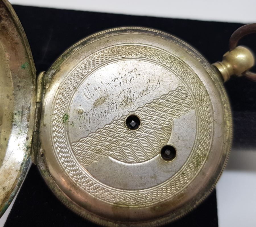 AVCI KASA ARKADAN KURMALI ANTİKA CEP SAATİ