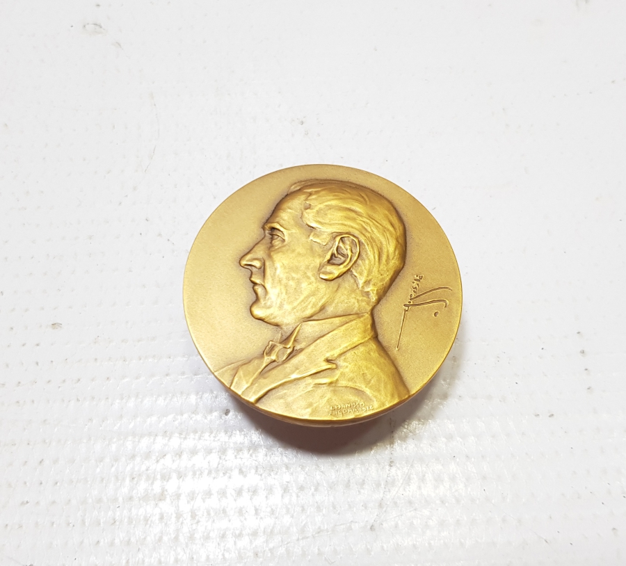 OSMANLICA GAZİ MUSTAFA KEMAL İMZALI BÜYÜK BOY ATATÜRK MADALYON