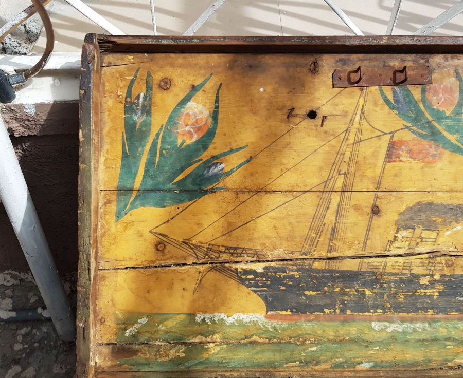 OSMANLI DÖNEMİ NADİR MEŞHUR GEMİLİ SANDIK