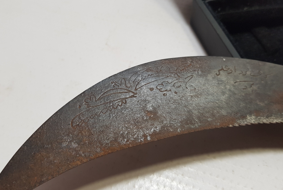 OSMANLI DÖNEMİ KIRK MURAT OĞLU YAPIMI NADİR BURSA İÇİ BAĞ BIÇAĞI