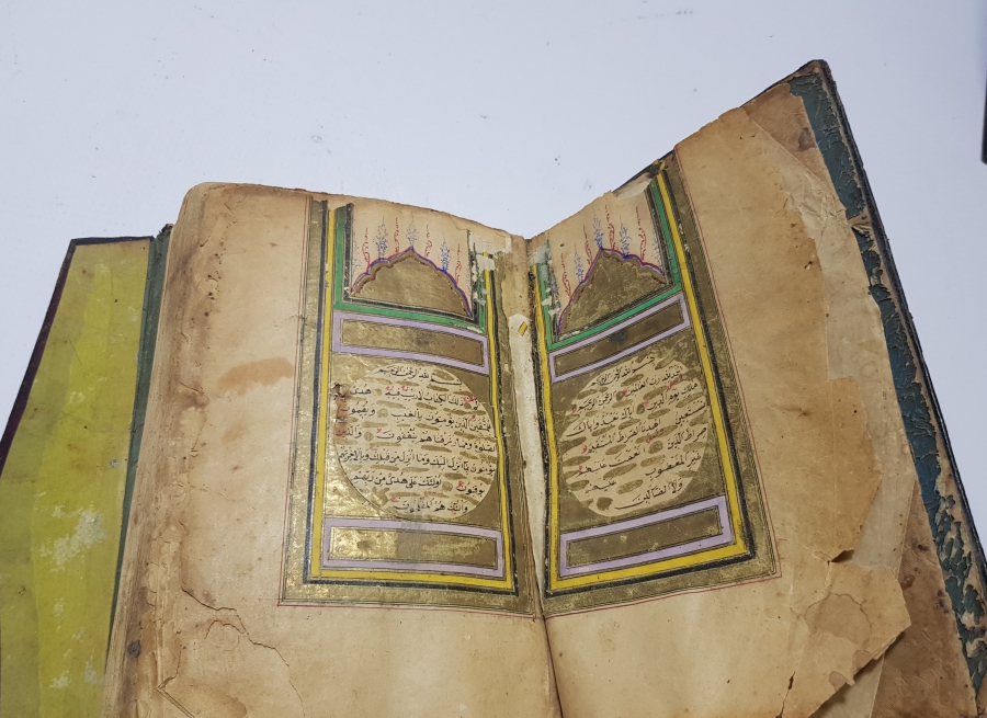 OSMANLI DÖNEMİ BİR DERVİŞ TARAFINDAN YAZILMIŞ OSMANLI DÖNEMİ EL YAZMA KUR'AN-I KERİM