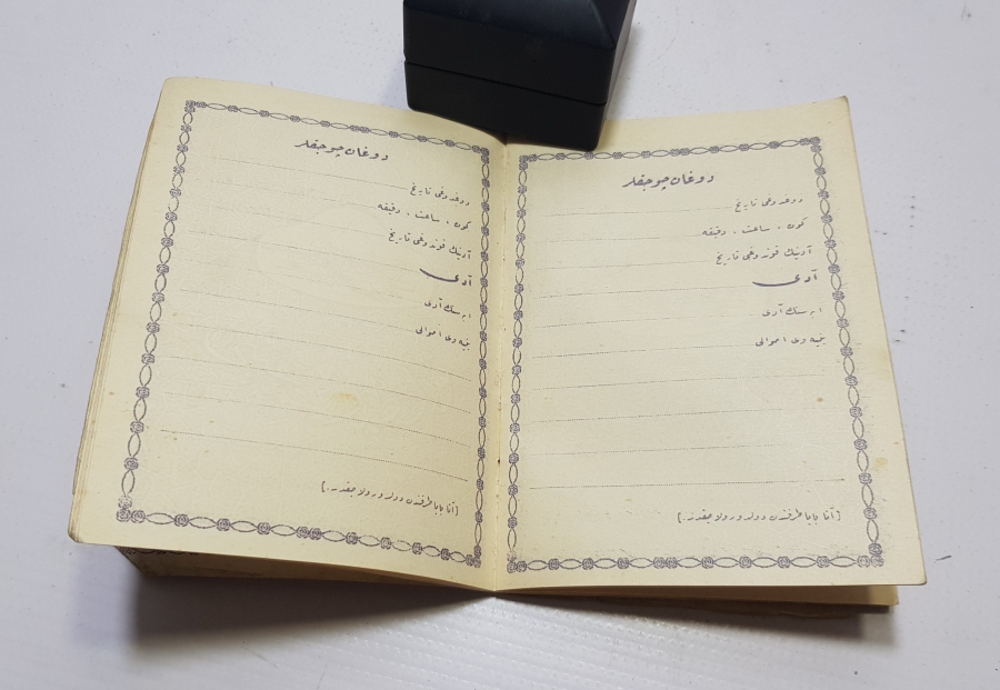 CUMHURİYET BAŞLARI ÇOK NADİR EVLİLİK CÜZDANI