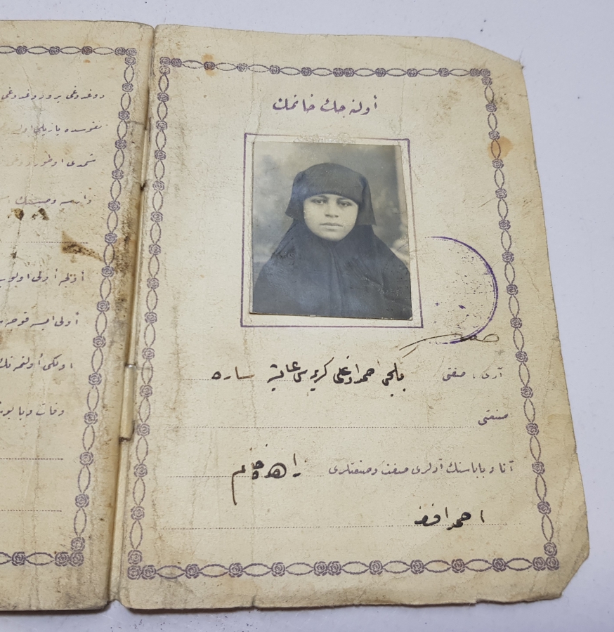 CUMHURİYET BAŞLARI ÇOK NADİR EVLİLİK CÜZDANI