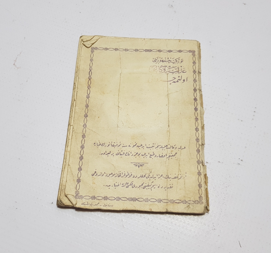 CUMHURİYET BAŞLARI ÇOK NADİR EVLİLİK CÜZDANI