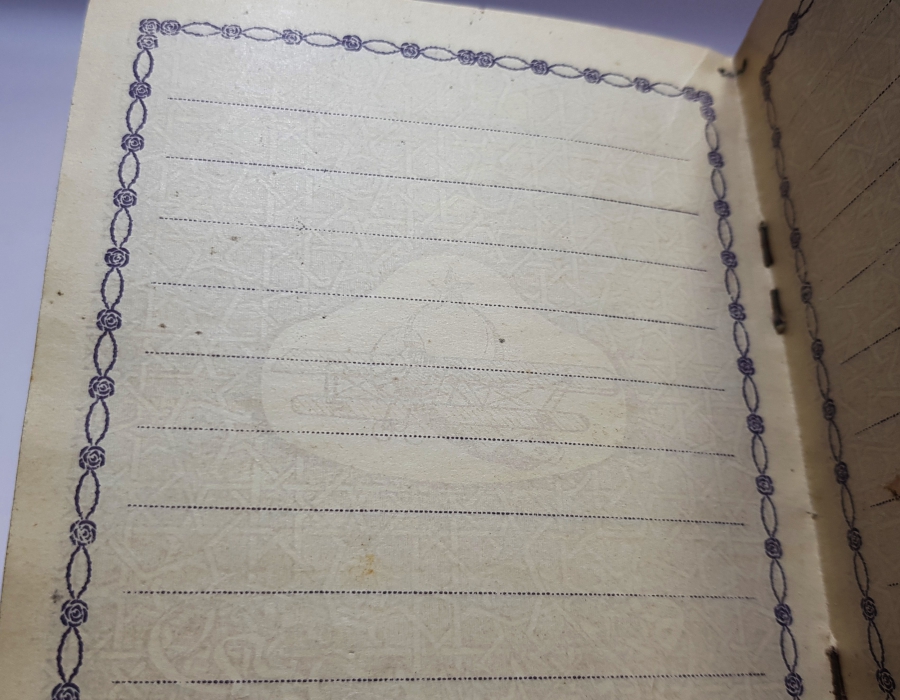 CUMHURİYET BAŞLARI ÇOK NADİR EVLİLİK CÜZDANI