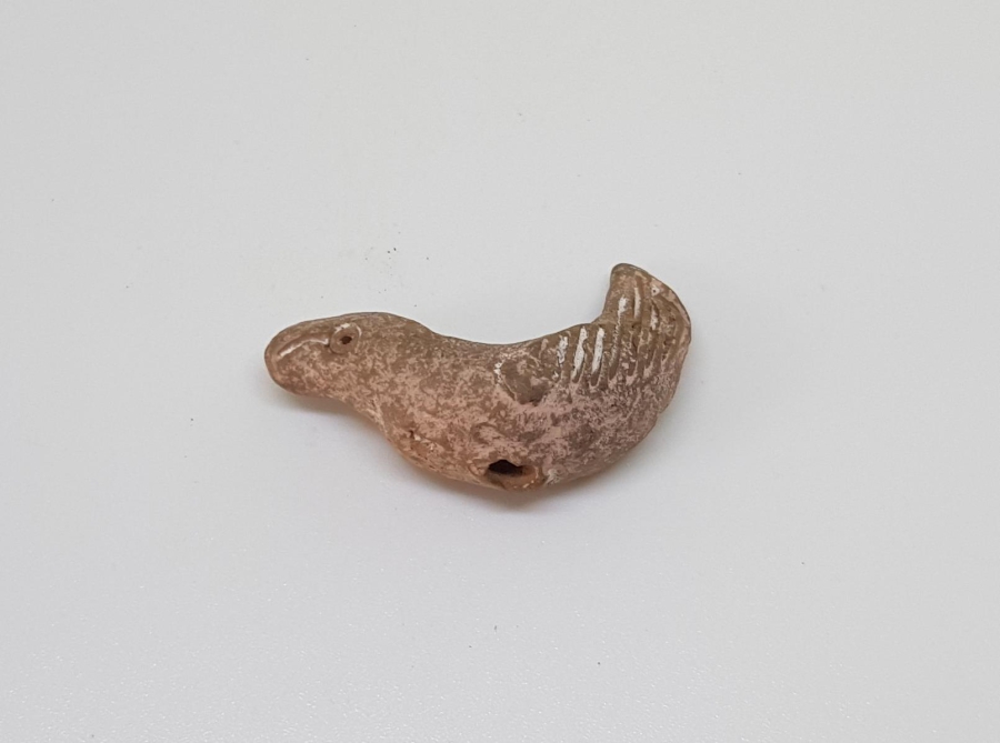 OSMANLI DÖNEMİ ÇOK NADİR GUBARİ ŞERİ TOPRAĞINDAN YAPILMIŞ KUŞ FİGÜRÜ