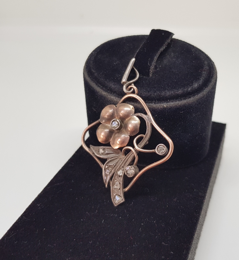 OSMANLI DÖNEMİ ELMAS TAŞLI ALTIN KOLYE