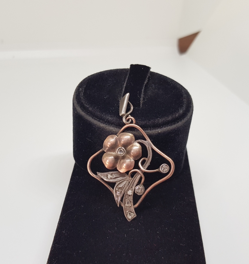 OSMANLI DÖNEMİ ELMAS TAŞLI ALTIN KOLYE