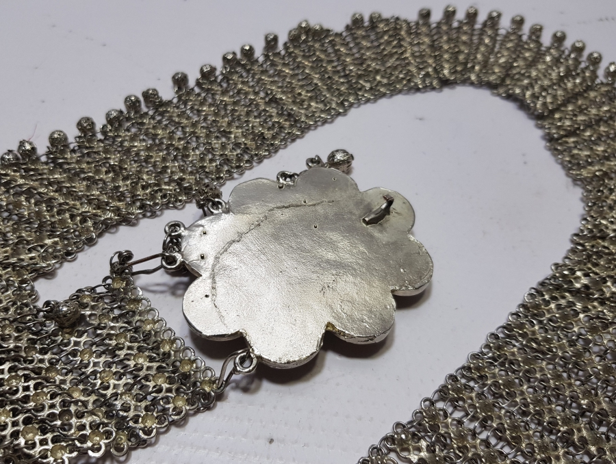 GÜMÜŞ KAPLAMA ANTİKA GELİN KEMERİ