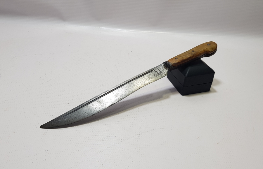 OSMANLI DÖNEMİ KAYI BOYU DAMGALI KARADENİZ YAPIMI ÇOK NADİR YILAN DİLLİ KUŞAK KAMASI