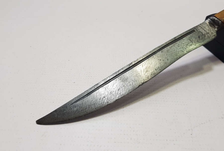 OSMANLI DÖNEMİ KAYI BOYU DAMGALI KARADENİZ YAPIMI ÇOK NADİR YILAN DİLLİ KUŞAK KAMASI