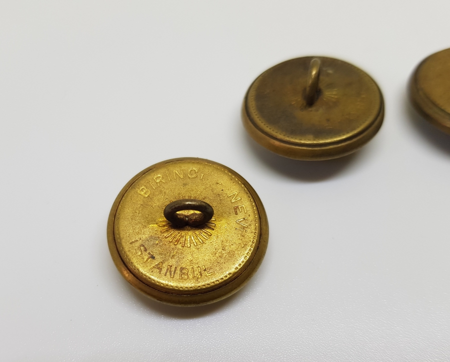 CUMHURİYET BAŞLARI ANTİKA DENİZCİ SUBAY DÜĞMESİ LOTU