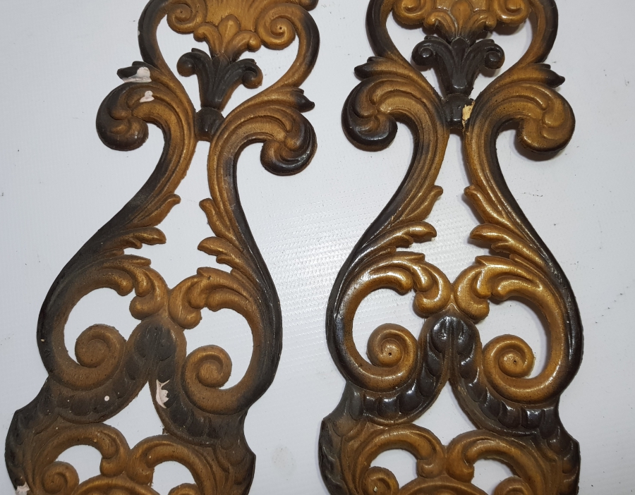 EL OYMA İŞÇİLİKLİ ANTİKA AHŞAP DUVAR SÜSÜ