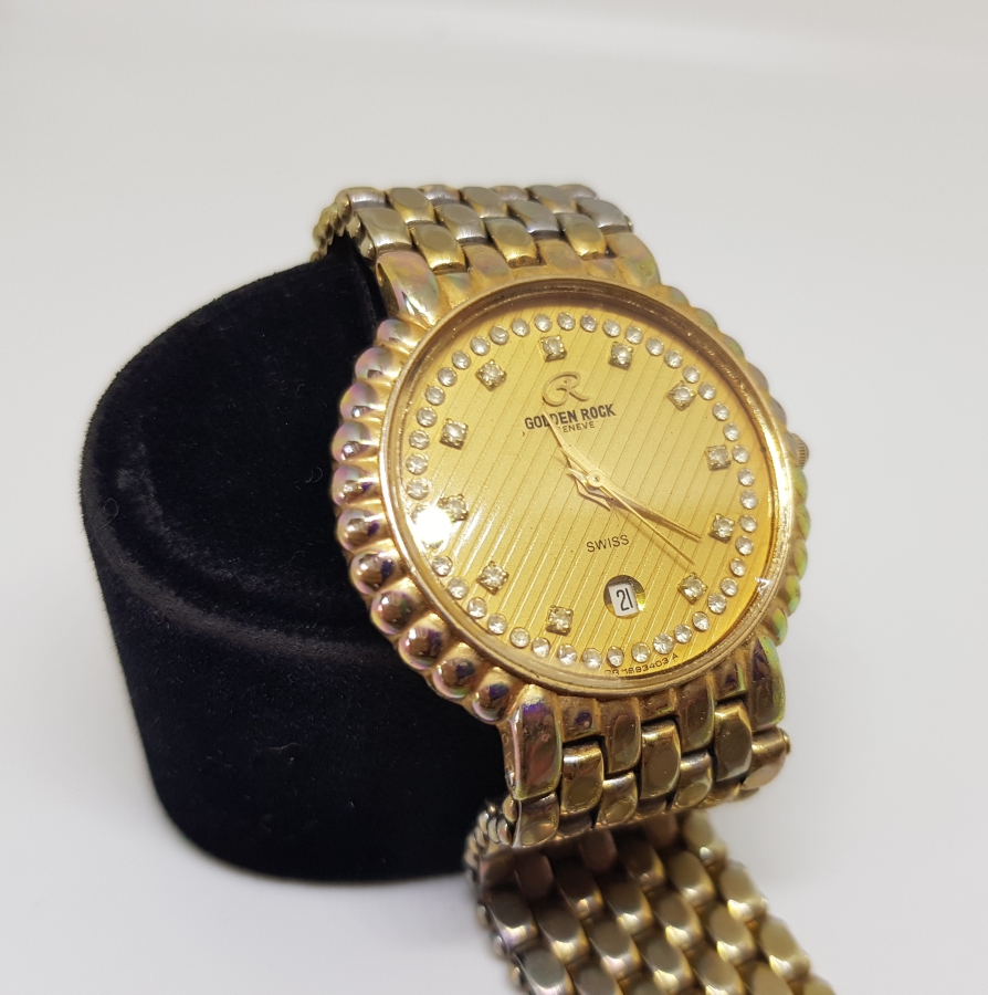 İSVİÇRE YAPIMI ALTIN KAPLAMA KOL SAATİ