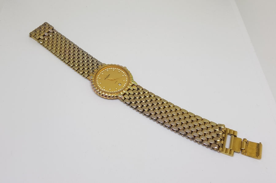 İSVİÇRE YAPIMI ALTIN KAPLAMA KOL SAATİ