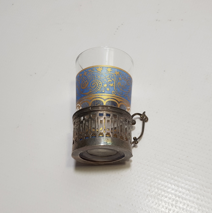 ORİJİNAL BARDAĞIYLA ANTİKA GÜMÜŞ ISTAKA