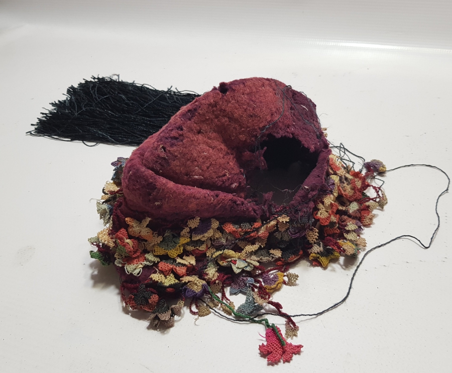 OSMANLI DÖNEMİ ÇOK NADİR İĞNE OYALI EFE FESİ