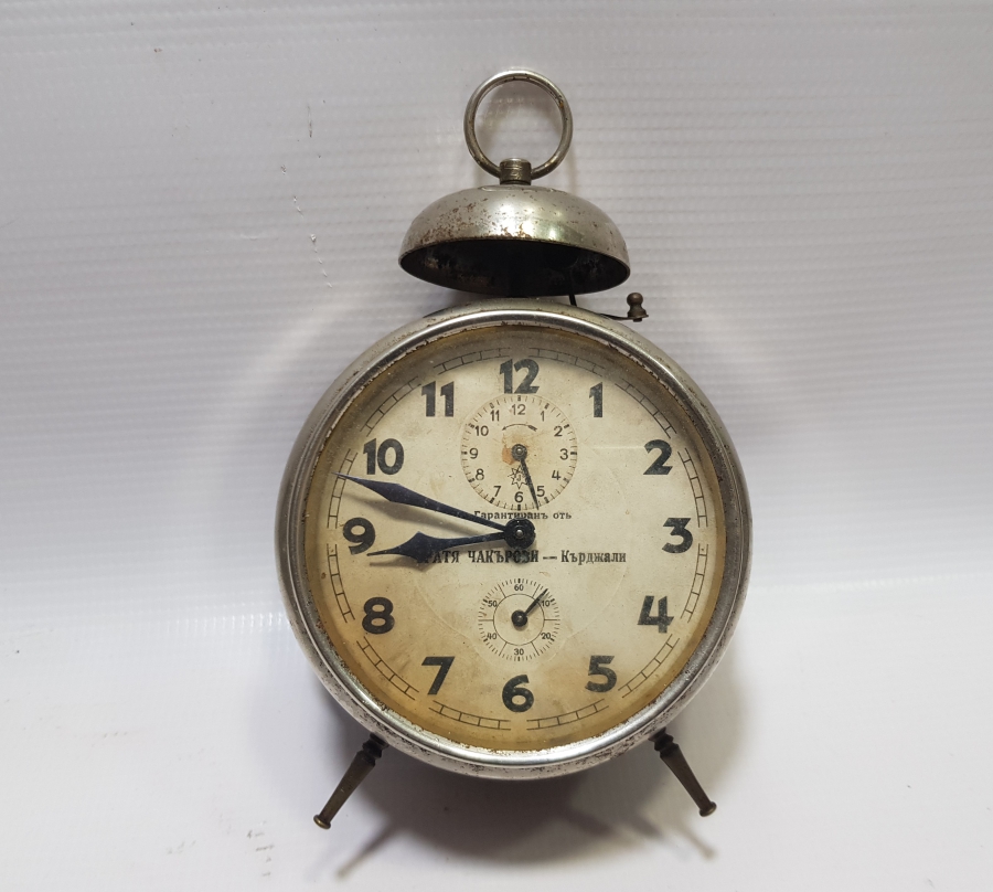 OSMANLI DÖNEMİ KADRANI RUSÇA YAZILI JUNKHANS MASA SAATİ