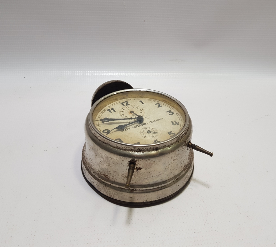 OSMANLI DÖNEMİ KADRANI RUSÇA YAZILI JUNKHANS MASA SAATİ