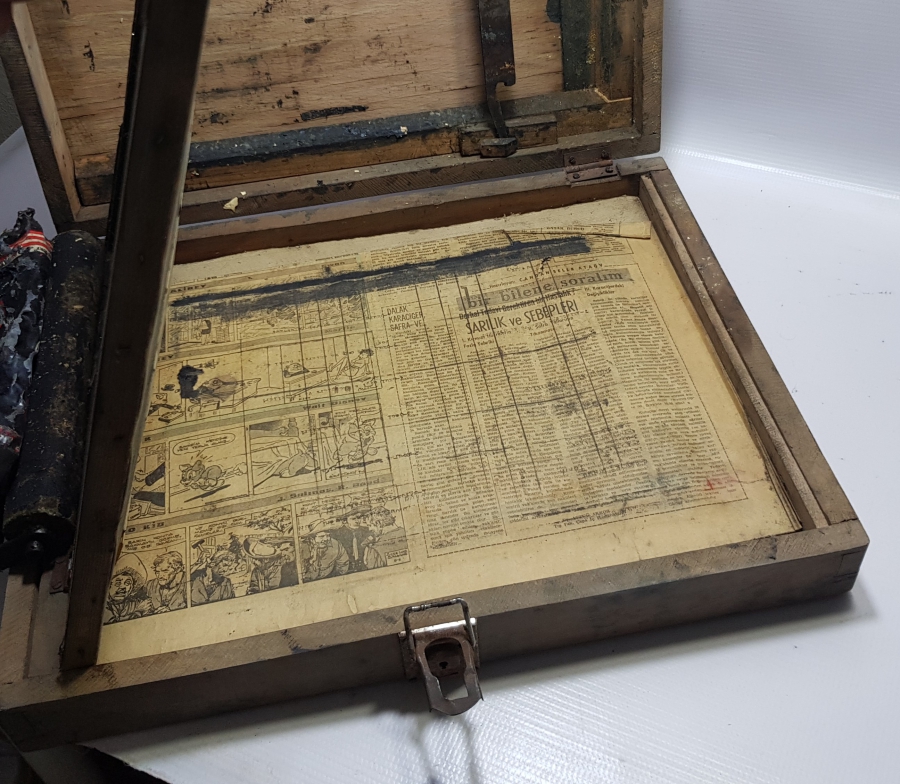 OSMANLI DÖNEMİ ÇOK NADİR MATBAACI BASKI ALETİ