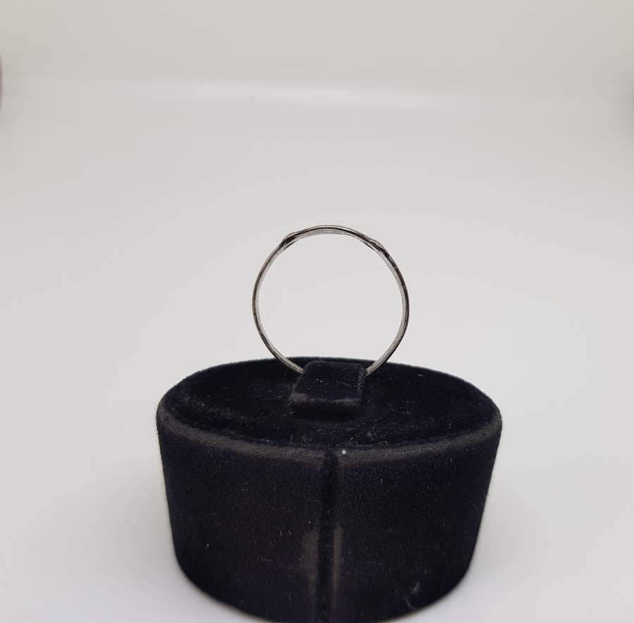 ÜZERİ OSMANLICA YAZILI OSMANLI DÖNEMİ SAVATLI GÜMÜŞ YÜZÜK