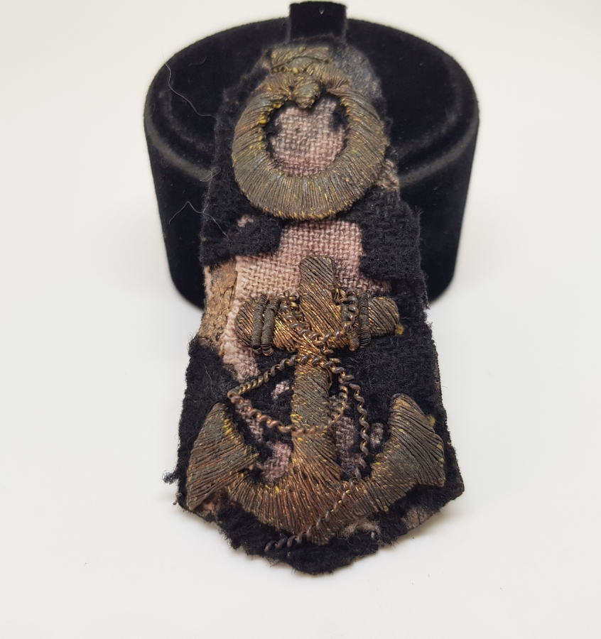 OSMANLI DÖNEMİ SIRMA İŞÇİLİKLİ DENİZCİ SUBAY APOLETİ