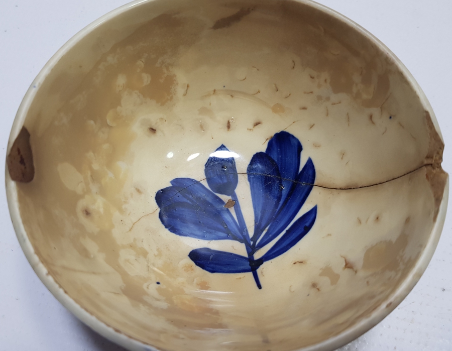 OSMANLI DÖNEMİ EL BOYAMA PORSELEN ÇORBA KASESİ