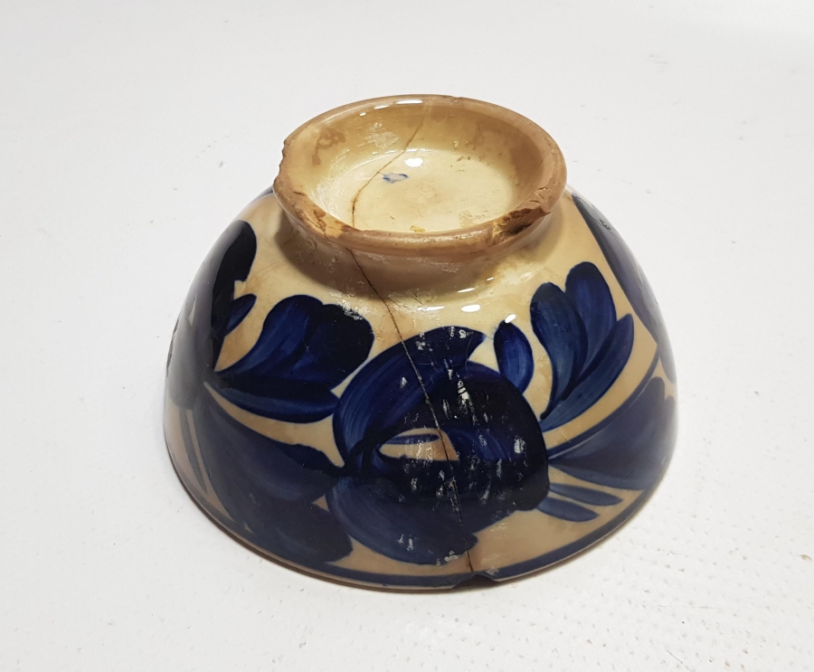 OSMANLI DÖNEMİ EL BOYAMA PORSELEN ÇORBA KASESİ