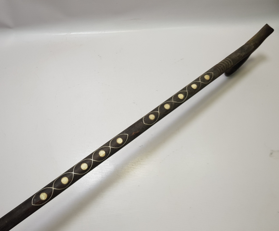 SEDEF İŞÇİLİKLİ ANTİKA AHŞAP BASTON