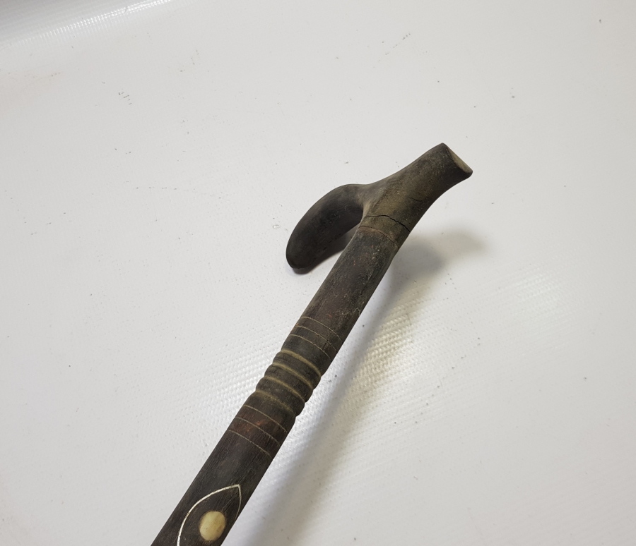 SEDEF İŞÇİLİKLİ ANTİKA AHŞAP BASTON