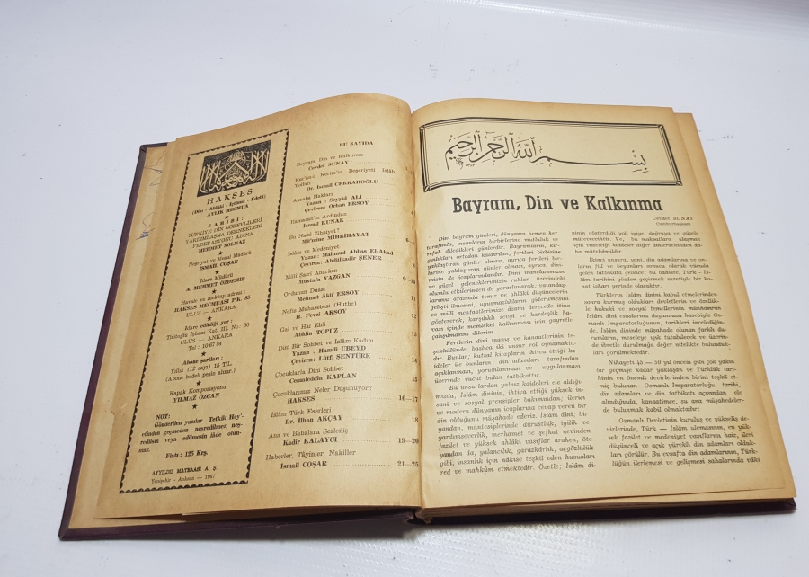 1967 TARİHLİ HAKSES İSİMLİ MECMUA