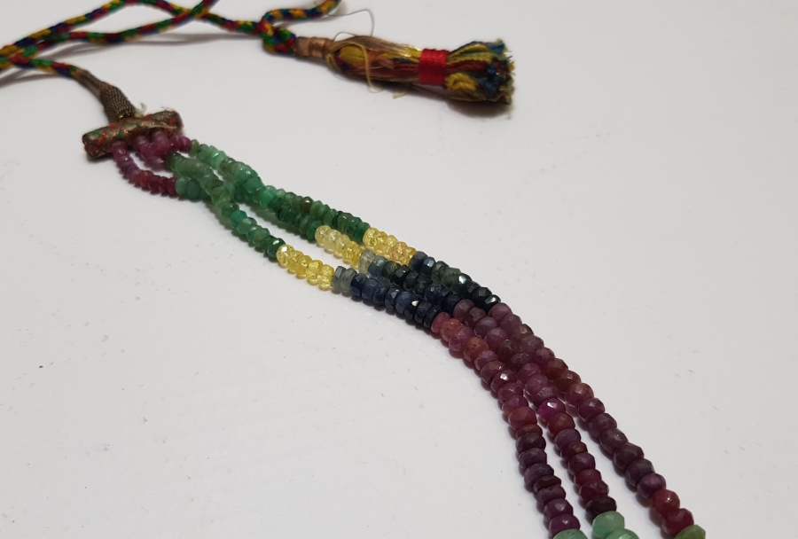 ANTİKA HAC HATIRASI DOĞAL TAŞLI GERDANLIK